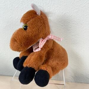 Vintage 1995 Tyco Baby Baby Farm Babies Horse Stuffed Animal Squeaks 90s Toy